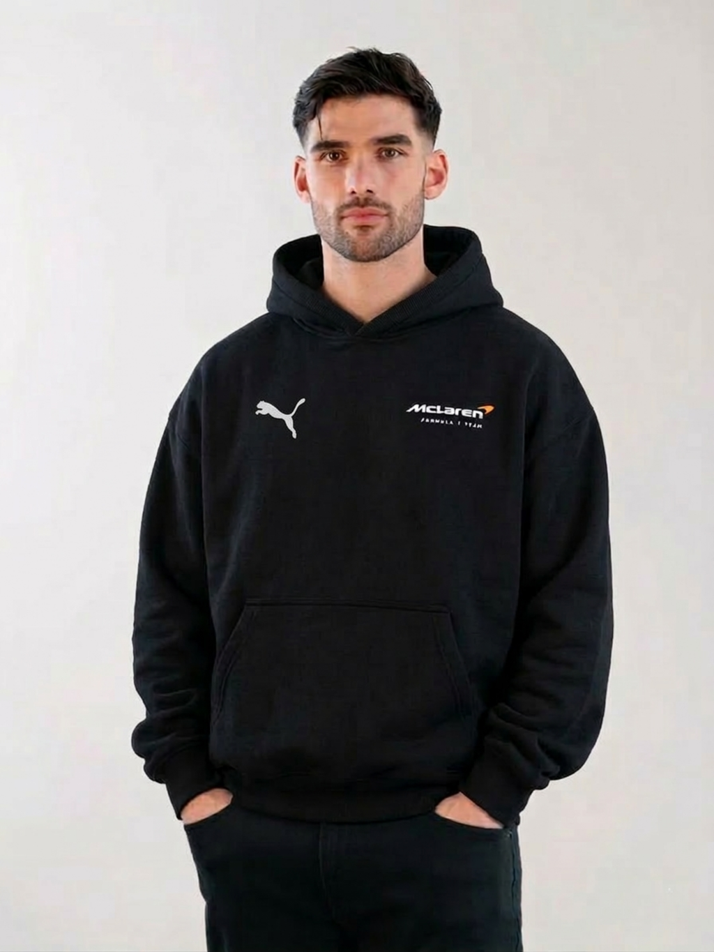 McLaren Hoodie – Black Minimal