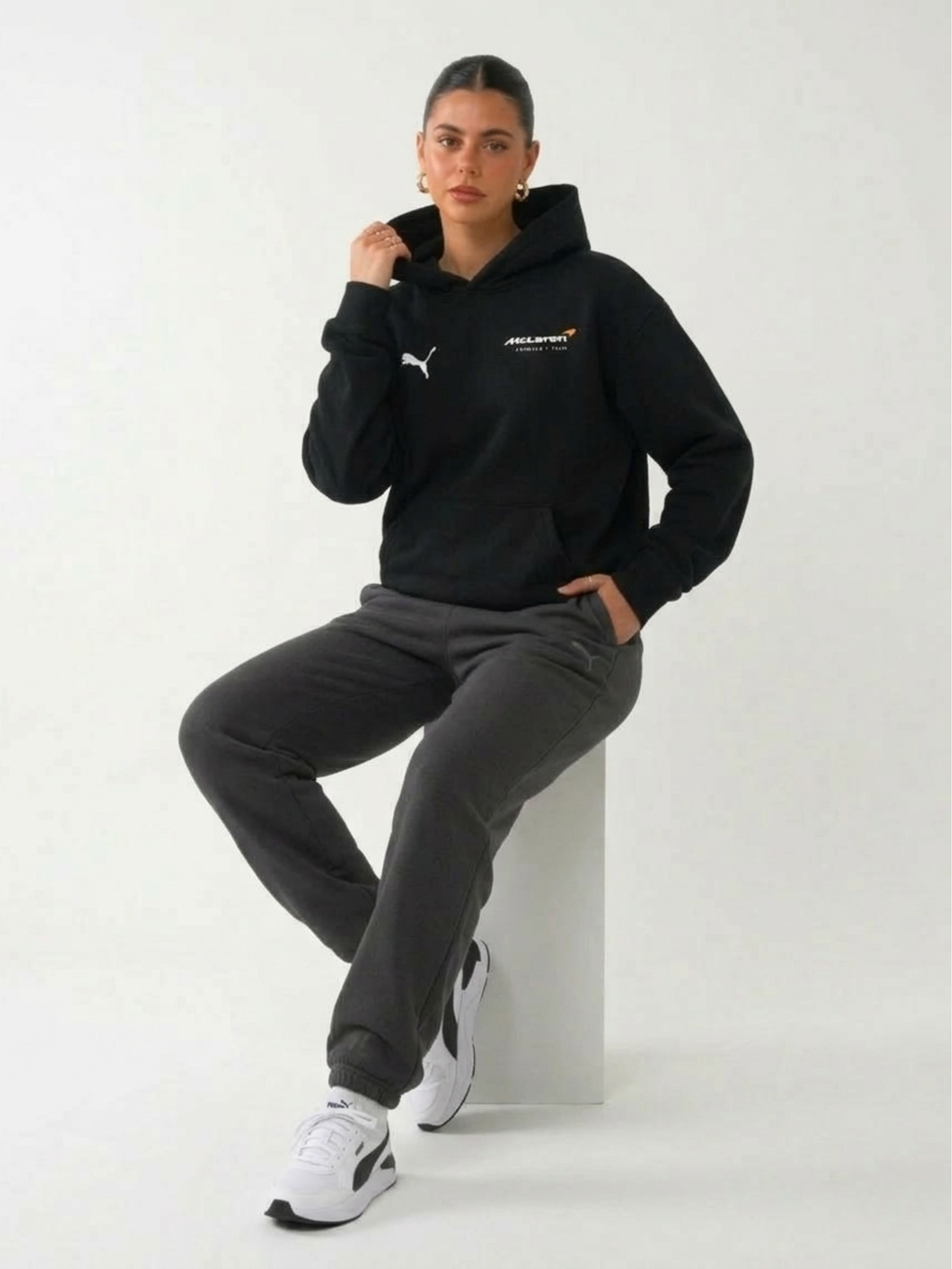 McLaren Hoodie – Black Minimal