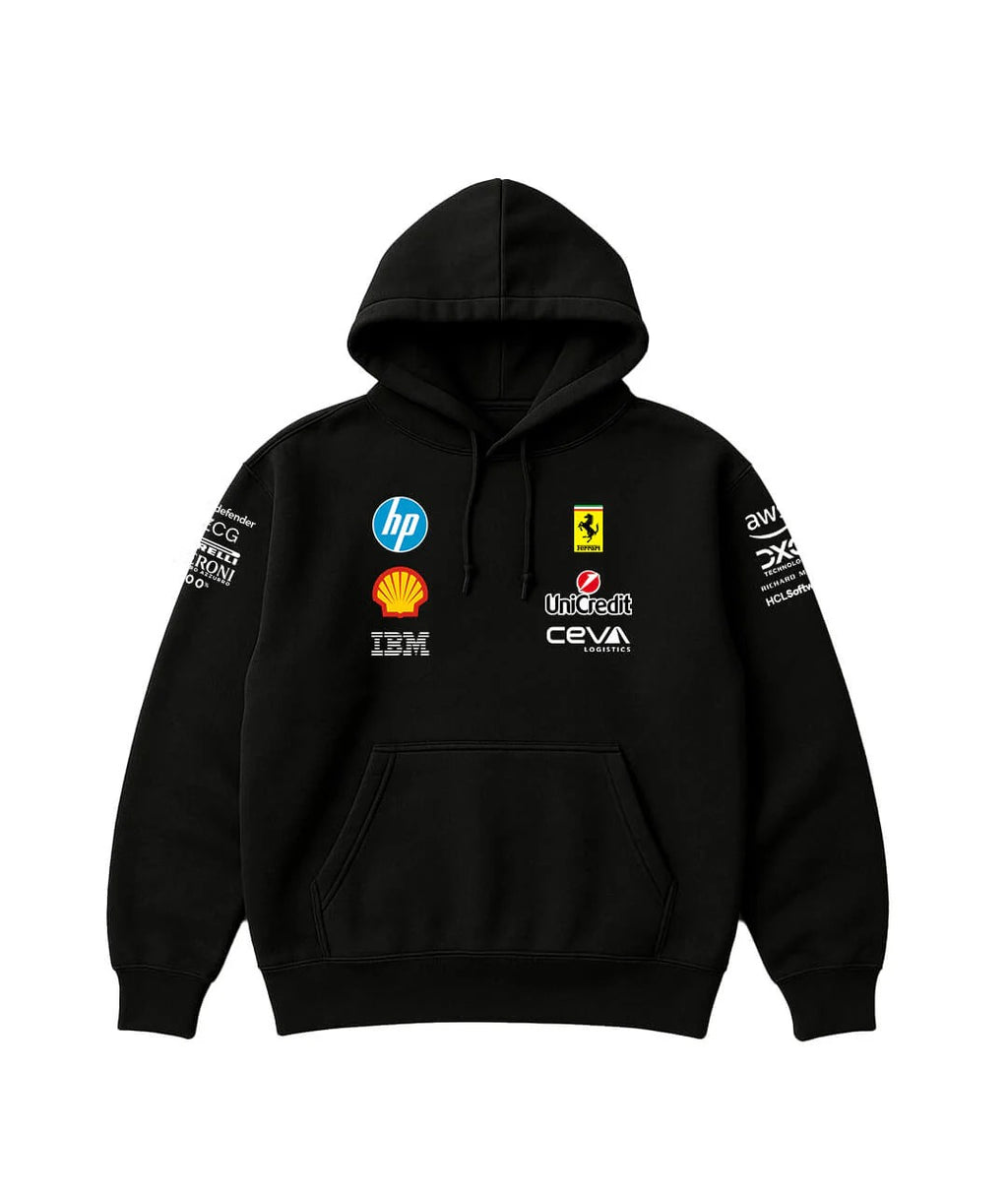 Ferrari Hoodie – Black Sponsor Edition