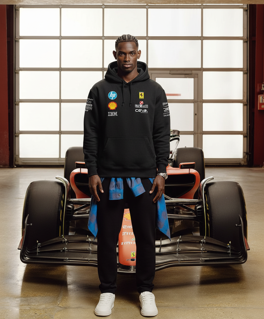 Ferrari Hoodie – Black Sponsor Edition